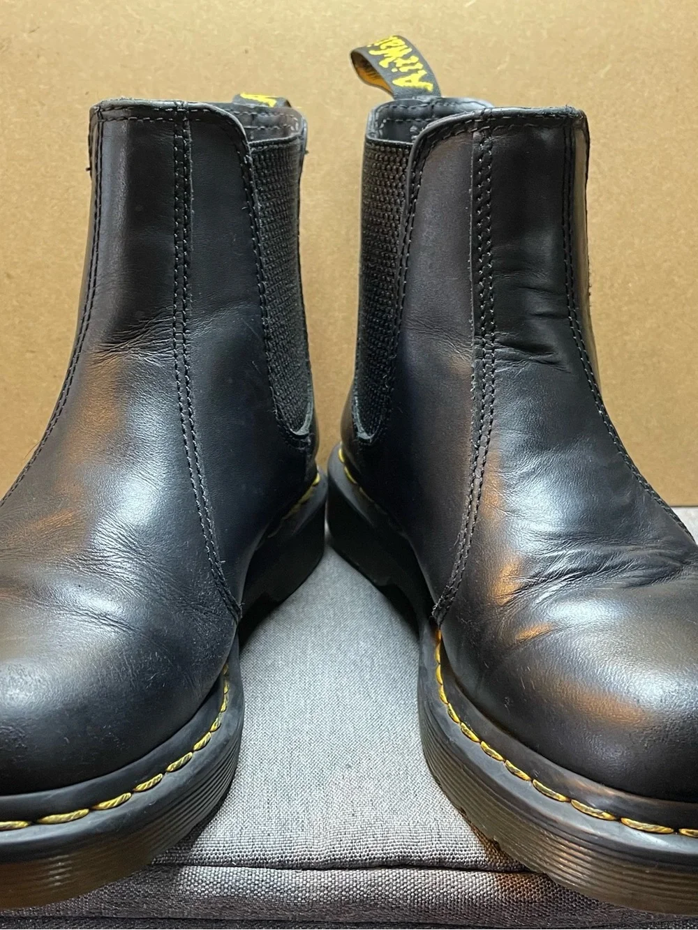 Dr. Martens Black Leather Ankle Boots